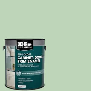 1 gal. #M400-3 Bok Choy Semi-Gloss Enamel Interior/Exterior Cabinet, Door & Trim Paint