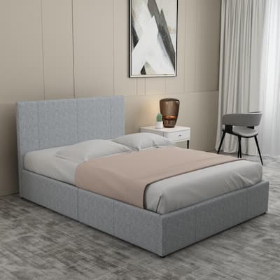 Queen Platform Beds The Home, Luxeo Lexington King Size Square Platform Contemporary Bed