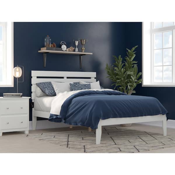 AFI Oxford Full Bed with USB Turbo Charger in White