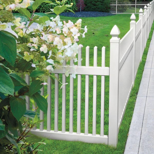 4 in. x 4 in. x 6 ft. White Vinyl Fence Corner Post