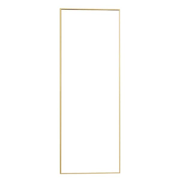 Unbranded 16 in. W x 50 in. H Rectangular Aluminum Framed Wall Mount Modern Decor Bathroom Vanity Mirror