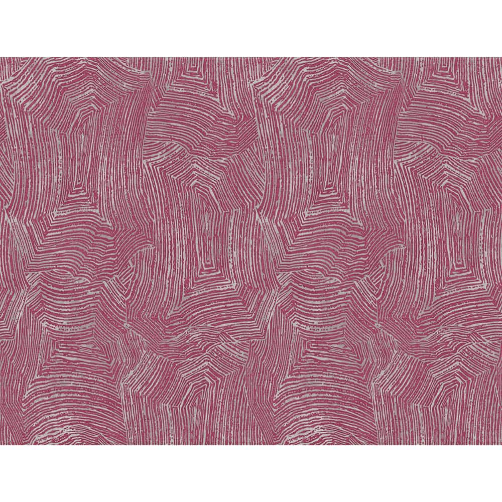 Seabrook Designs 60.75 sq. ft. Merlot and Metallic Silver Radcliffe ...
