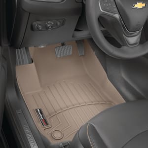 Tan Front FloorLiner/Ford/F-250/F-350/F-450/F-550/2017 + First Vehicles with 1st Row Bench Seats and Non-Flow-Through