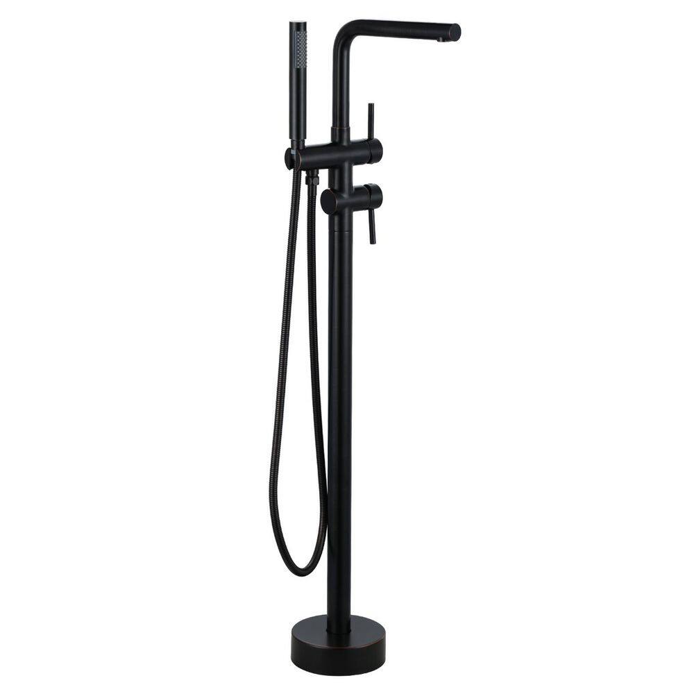 2-Handle Freestanding Tub Faucet with Handshower in Oil Rubbed Bronze price history on PriceWatchPro