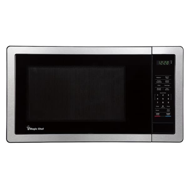 Magic Chef 1.1 cu. ft. Countertop Microwave in Stainless Steel with Digital Touch