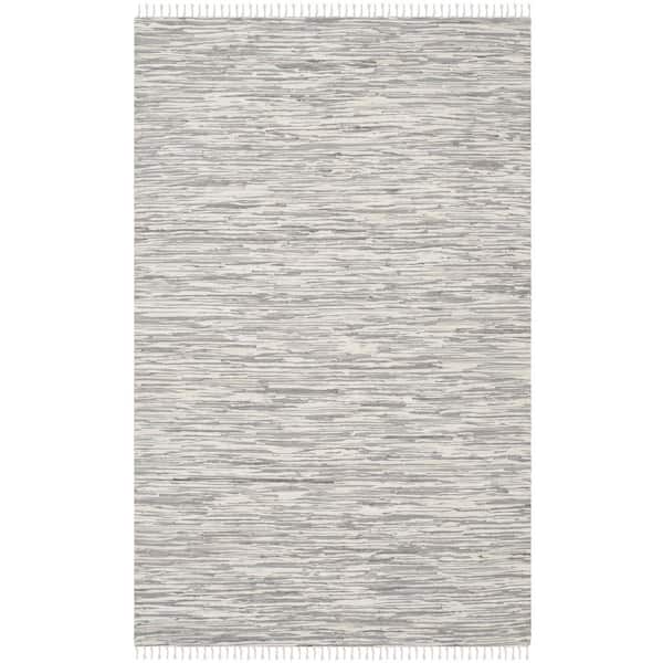 SAFAVIEH Montauk Silver 9 ft. x 12 ft. Solid Area Rug