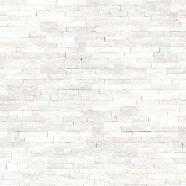 MSI Arctic White Ledger Panel 6 in. x 24 in. Marble Wall Tile (10 cases/60 sq. ft./pallet)