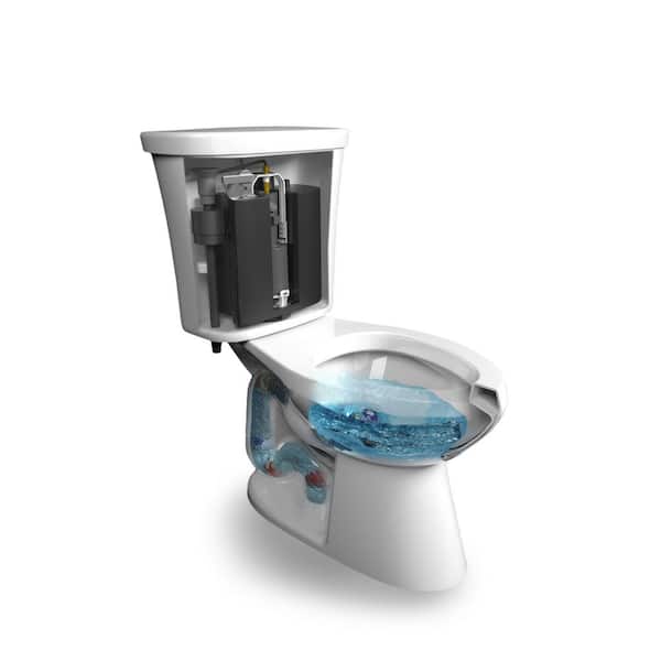 Glacier Bay Power Flush 12 inch Rough In Two-Piece 1.28 GPF