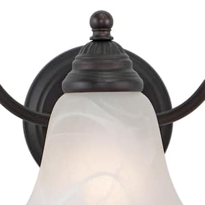 Standford 19 in. W 3-Light Bronze Bathroom Vanity Light Fixture