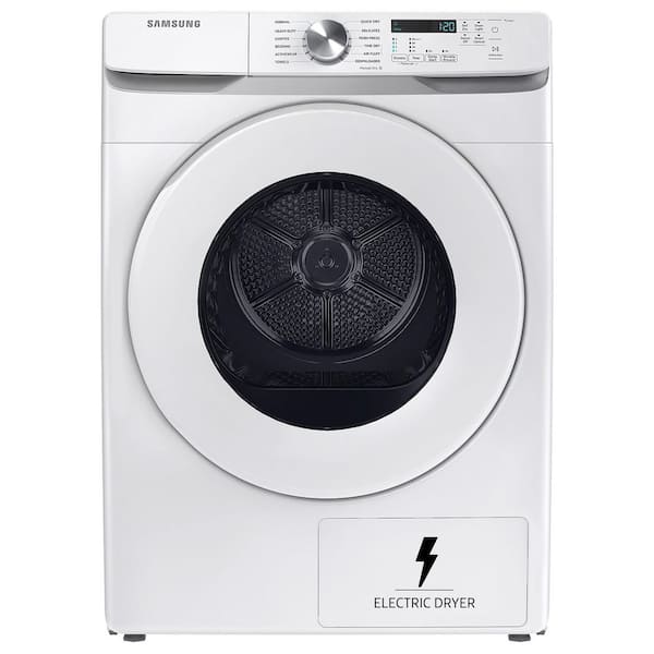 7.5 cu. ft. Stackable Heat Pump ventless Electric Dryer with Sensor Dry in White