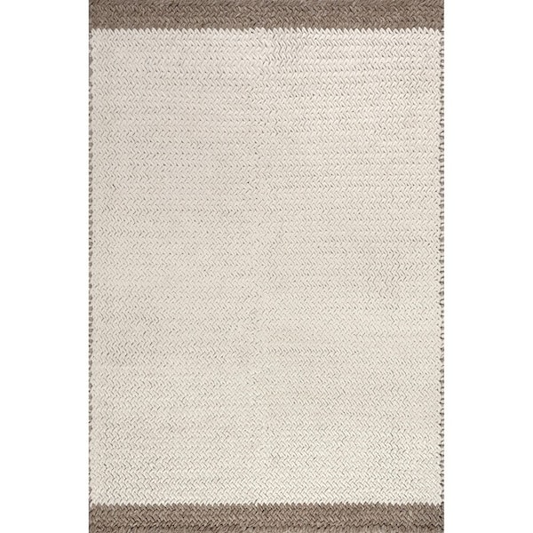 Dune Wool Ivory 8 ft. x 10 ft. Indoor/Outdoor Patio Area Rug
