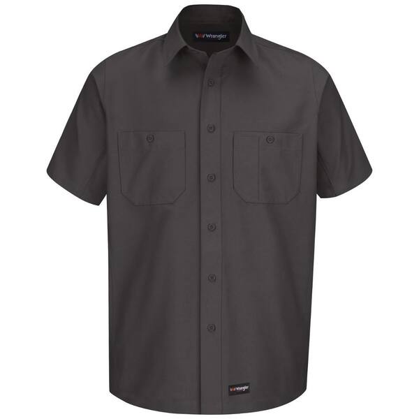 Wrangler Workwear Men's Size L (Tall) Charcoal Work Shirt
