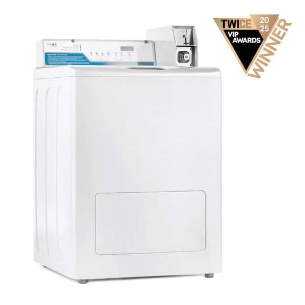 Commercial Laundry 27 in. 2.9 cu. ft. Grey Top Load Washing Machine, Coin Operated and Free Use