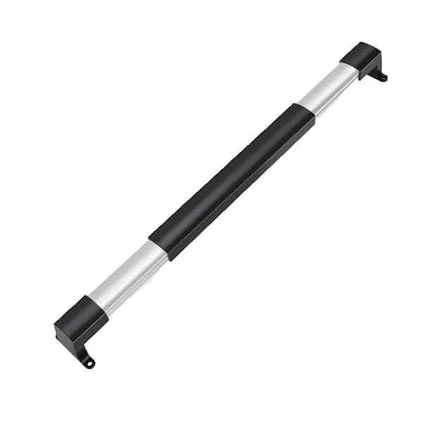 Adjustable 21-5/8 to 28-5/8 in. Exposed Screw Screen Door Handle Grab Bar for RV Camper Motorhome Black Finish