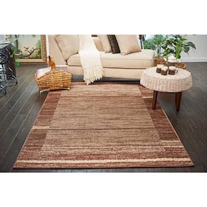 Autumn Foilage Brown 8' 0 x 8' 0 Round Rug