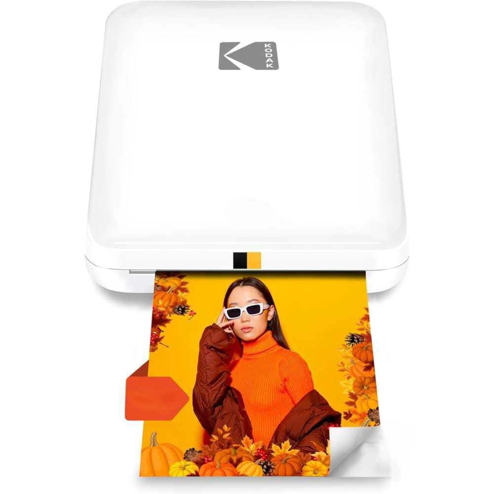 Step Slim Mobile Color Instant Photo Printer 2 in. x 3 in. (White), Compati