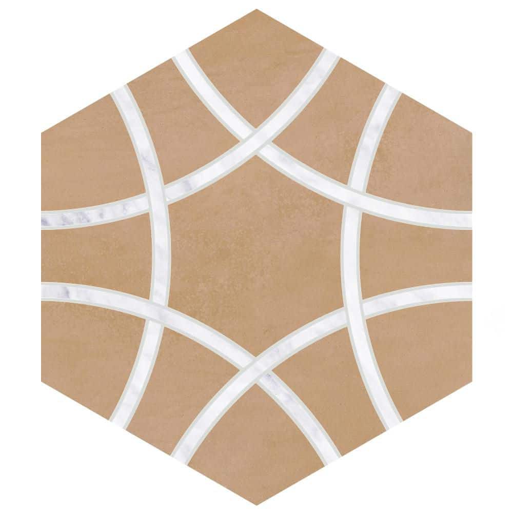 Bari Hex Terra Deco 11 in. x 13 in. Porcelain Floor and Wall Take Home Tile Sample price history on PriceWatchPro