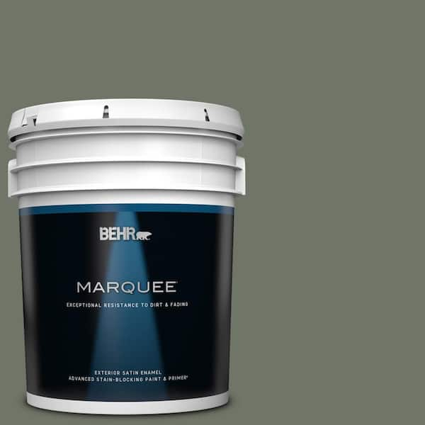 BEHR MARQUEE 5 gal. #BXC-72 Evergreen Trail Satin Enamel Exterior Paint & Primer