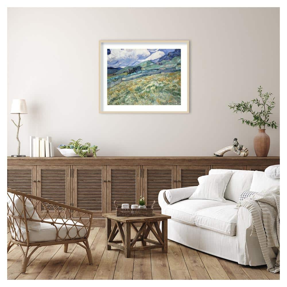 Vincent van Gogh Svelte Natural Framed Landscape Print, 41" x 33"