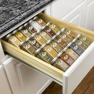 Vertical Spice 4-Shelf Cream Cabinet Mount Spice Rack 22x2x11DC - The Home  Depot