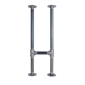 PIPE DECOR 3/4 in. x 2.35 ft. Heavy Duty Industrial Black Steel