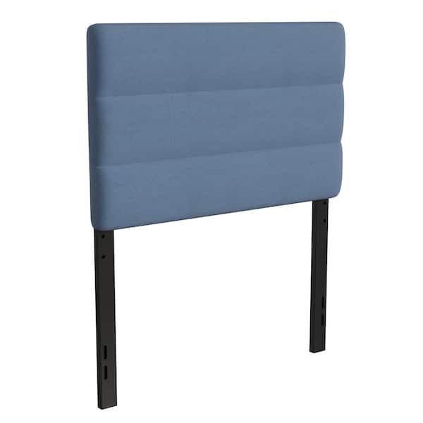 Carnegy Avenue 39.5 in. W Blue Fabric Twin Headboard