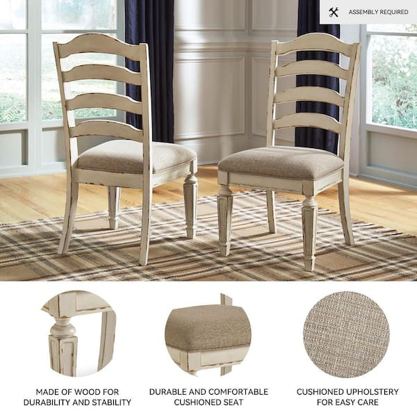 Signature DESIGN BY ASHLEY Realyn Distressed White / Gray