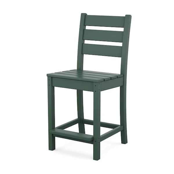POLYWOOD Grant Park Counter Side Chair in Green