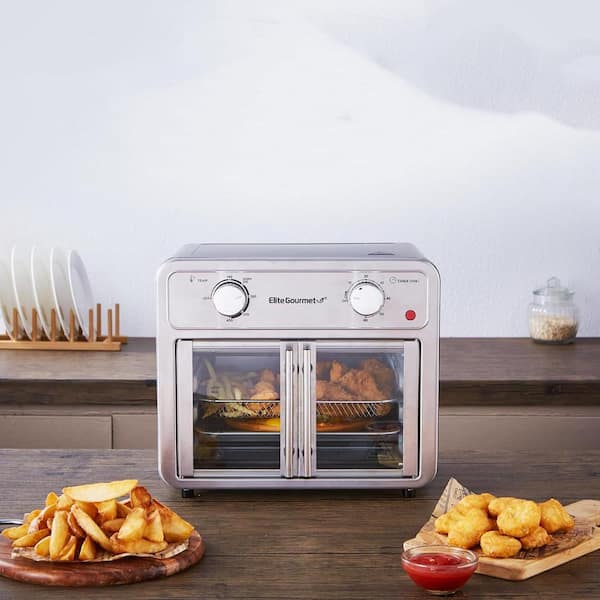 Elite Gourmet 12 qt. EAF1222SS Stainless Steel Air Fryer with