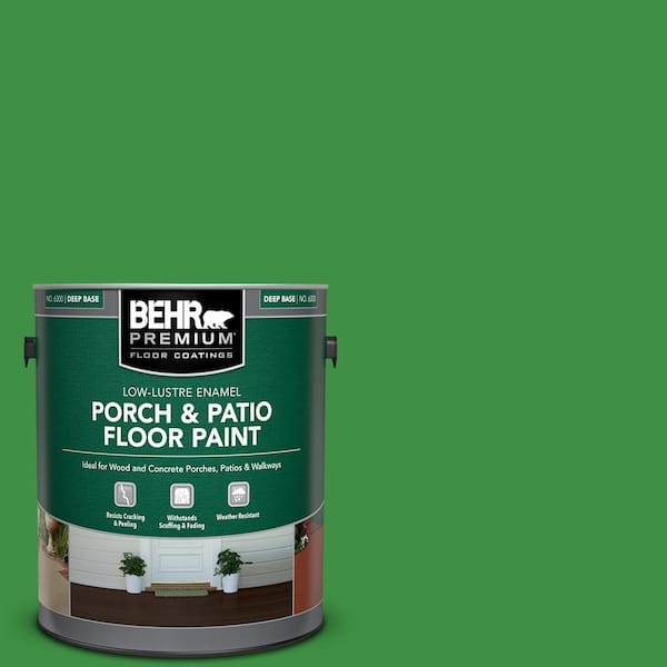 BEHR PREMIUM 1 gal. #440B-7 Par Four Green Low-Lustre Enamel Interior/Exterior Porch and Patio Floor Paint