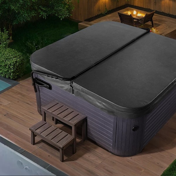 Hot Tub Cover Lift, Spa Cover Lift, Height 31.5-41.3 in. Width 69-100.5 in., Non-Electric, Waterless Toilet