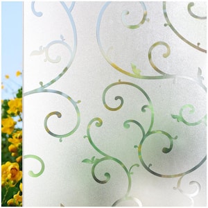 35.4 in. x 78.7 in. Decorative and Privacy Window Film BLKM052 - The Home  Depot