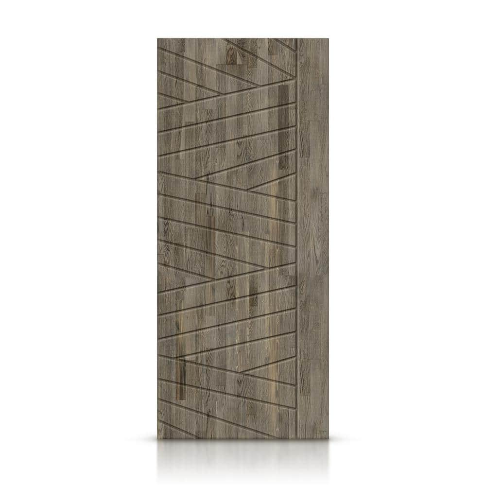 42 in. x 80 in. Hollow Core Weather Gray Stained Pine Wood Interior Door Slab price history on PriceWatchPro