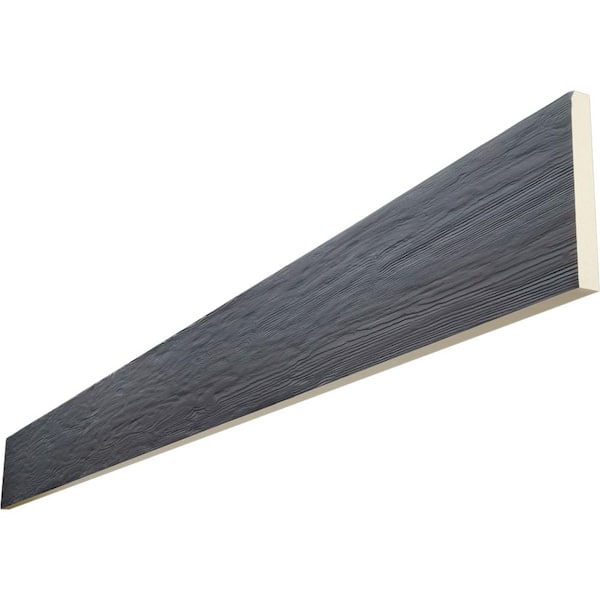 Ekena Millwork Endurathane 1 in. H x 6 in. W x 10 ft. L Rough Sawn Sangria Faux Wood Beam Plank