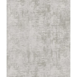 Lustre Collection Beige Distressed Plaster Metallic Finish Paper on Non-woven Non-pasted Wallpaper Roll