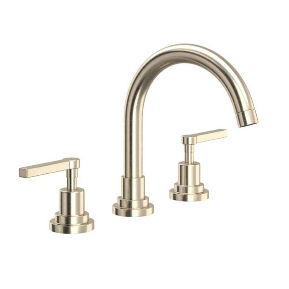 UPC 824438272521 product image for Lombardia 8 in. Widespread Double-Handle Bathroom Faucet with Drain Kit Included | upcitemdb.com