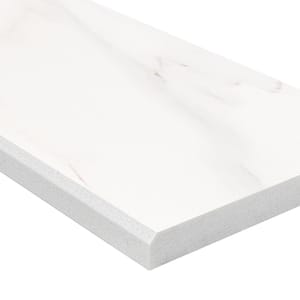 Calacatta Gold 6 in. x 73 in. Polished Engineered Marble Single Beveled Threshold Tile (6.08 lin. ft. /Each)