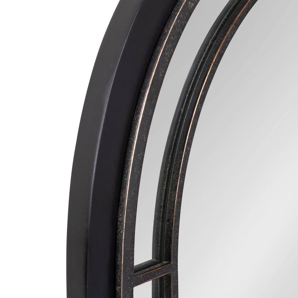Audubon Black Full Length Arched Wood Wall Mirror