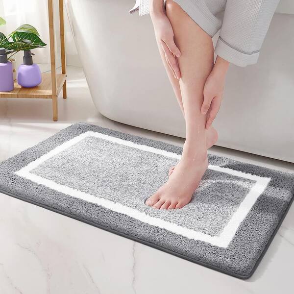 Home-Complete 24x60 Large Faux Fur Bath Mat for Hallway or