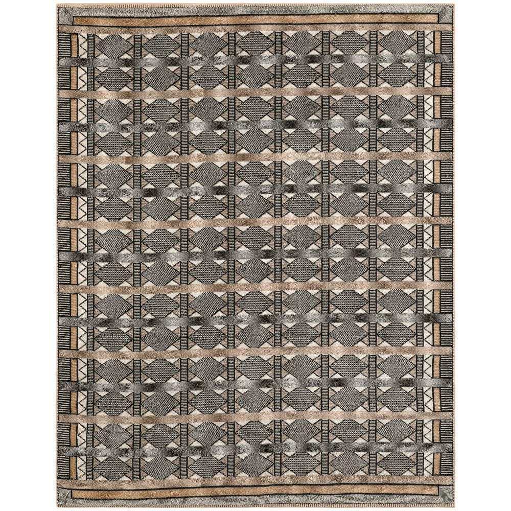 Nordic Ivory Multicolor 8 ft. x 10 ft. Geometric Contemporary Area Rug price history on PriceWatchPro