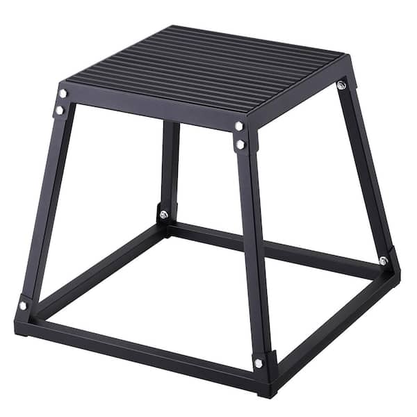 Plyometric Jump Box 18 in. Plyo Box Steel Plyometric Platform and Jumping Agility Box Exercise Step Up Box