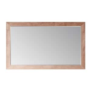 Cuenca 60 in. W x 36 in. H Rectangular Framed Wall Bathroom Vanity Mirror in North American Logs