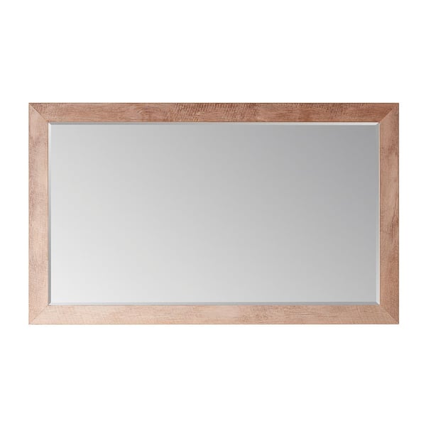 ROSWELL Cuenca 60 in. W x 36 in. H Rectangular Framed Wall Bathroom Vanity Mirror in North American Logs