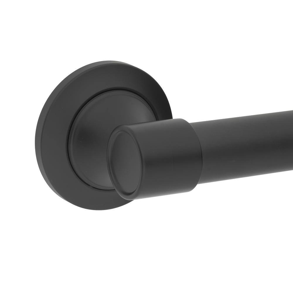 Matte Black 24" Stainless Steel Bathroom Grab Bar