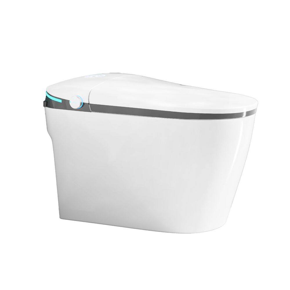 Elongated Bidet Toilet 1.28 GPF in White with Auto Open Adjustable Heated Seat Warm Air Drying Varied Cleaning Mode price history on PriceWatchPro