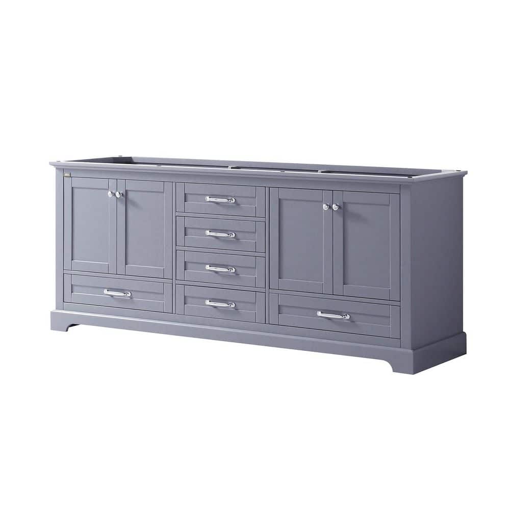 Dukes 80" Dark Gray Rubber and Birch Double Vanity