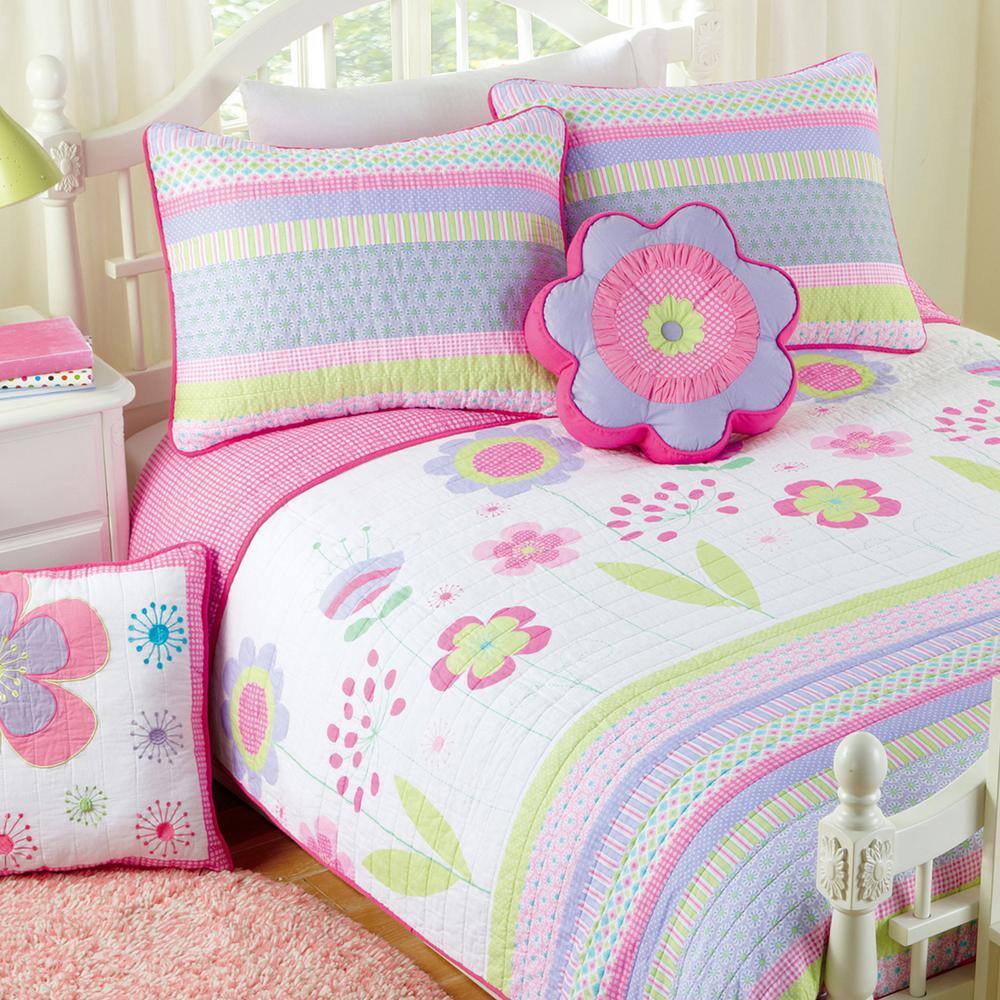 Single Double OR King Size Reversible Flamingo Stripe Duvet Quilt Cover Bed Set 