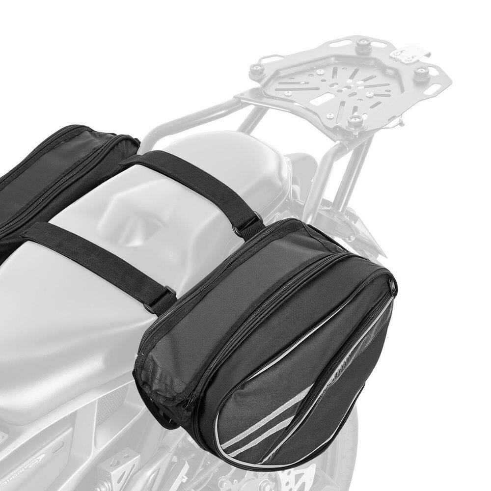 Motorcycle Saddlebag, 30 L (15 L x 2) Large Capacity Side Saddle Bag with Waterproof Rain Cover and Straps, Black price history on PriceWatchPro