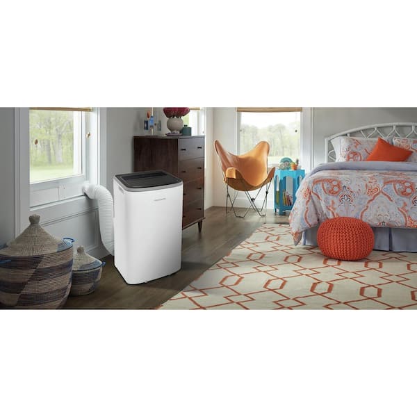 14,000 BTU Portable Air Conditioner Cools 450 sq. ft. with Heater and Dehumidifier in White