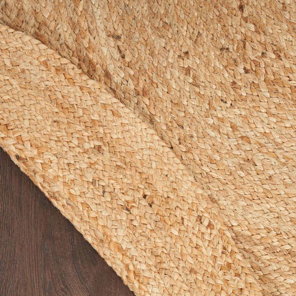 Handmade Ivory Braided Jute Round Area Rug